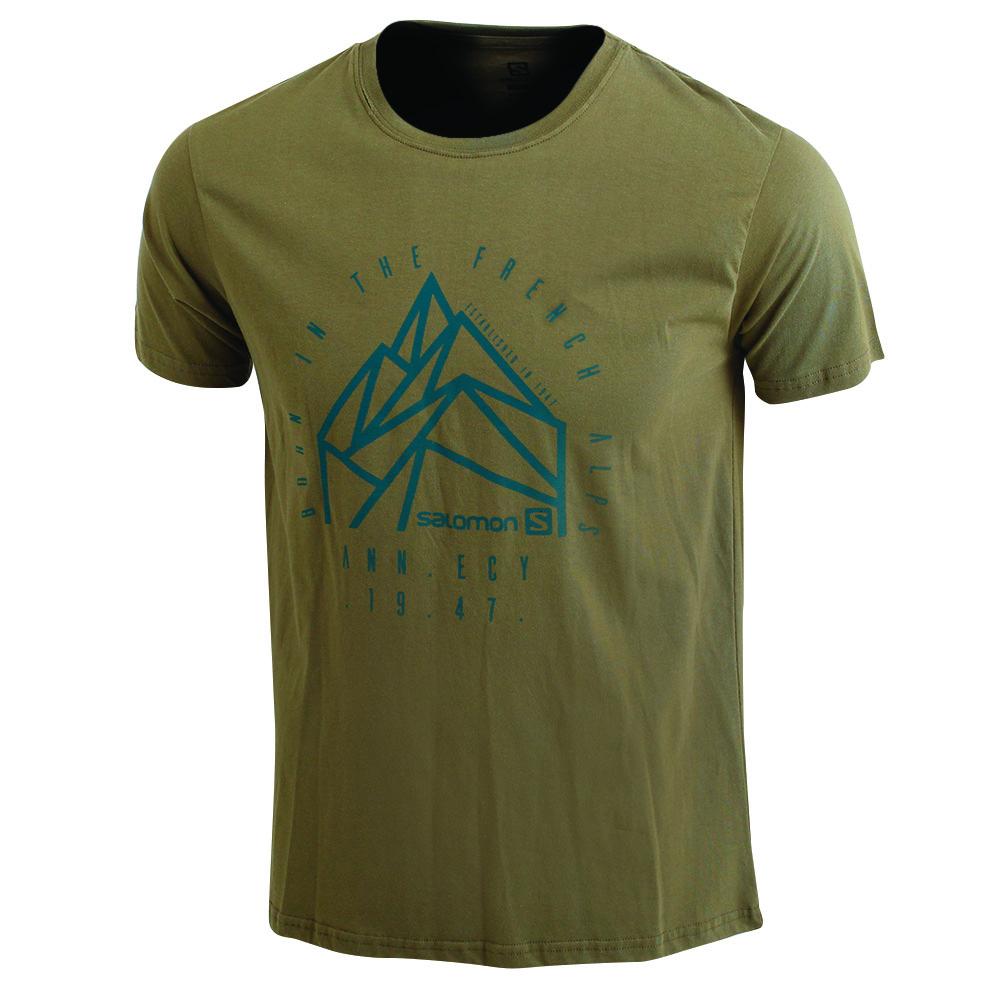 SALOMON JETLAG SS M Philippines - Men's Tee Shirt - Olive | 902837-KAN